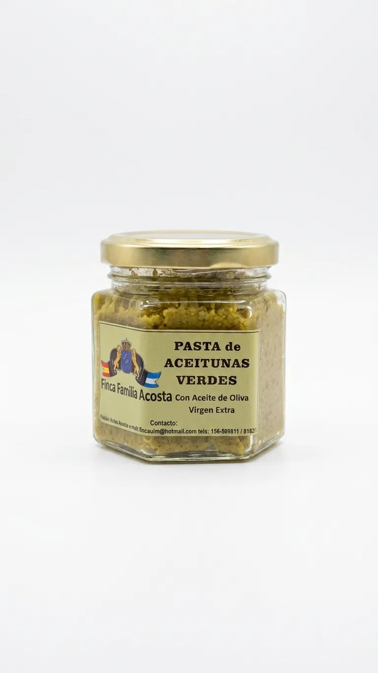 Pasta De Aceitunas Verdes x 250gr (Finca Familia Acosta)