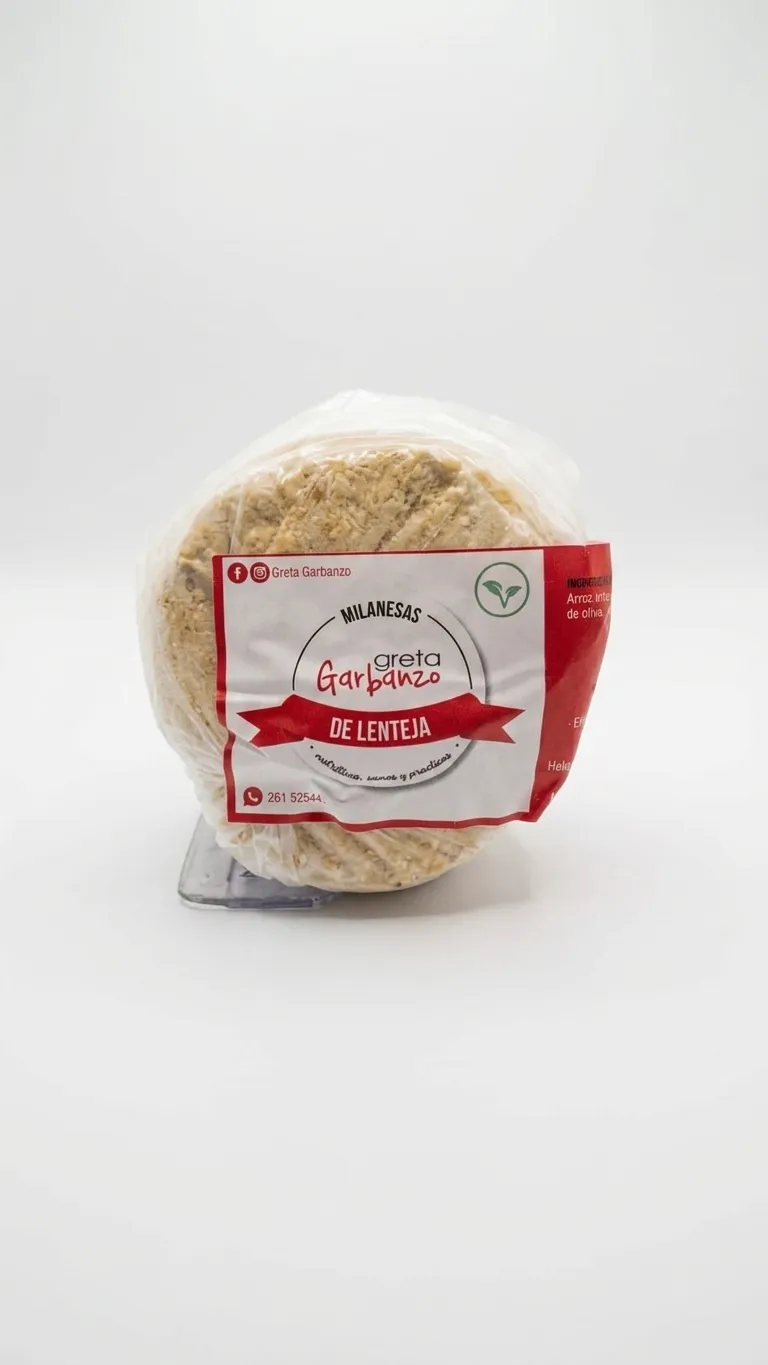 Milanesas De Garbanzo Lentejas Y Arroz x 6unid (Greta Garbanzo)