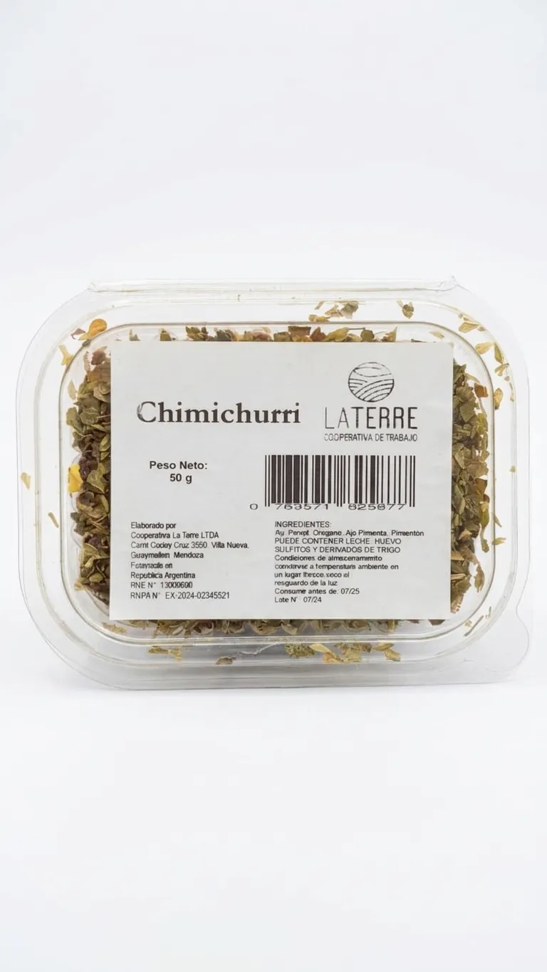Chimichurri x 50gr (Cooperativa La Terre)