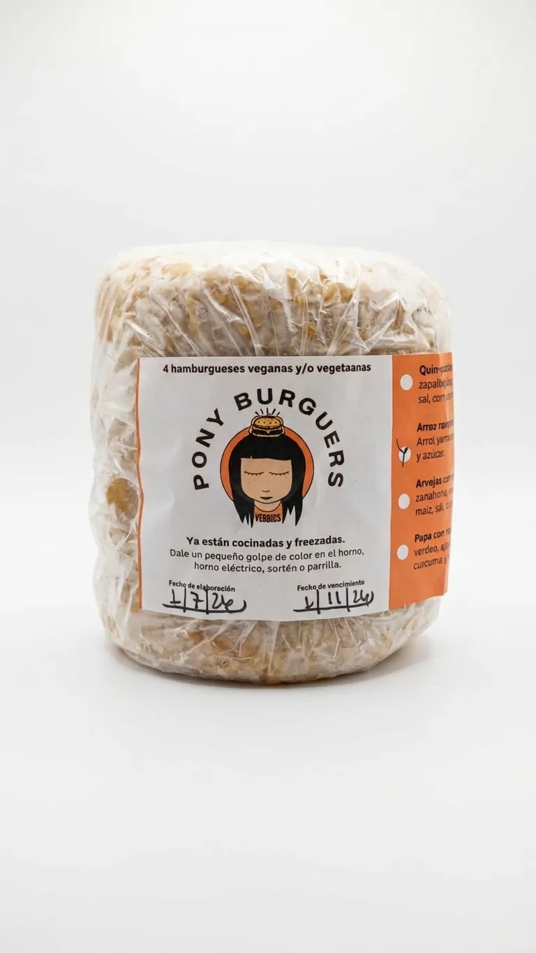 Hamburguesa Arroz Yamaní y Cebolla Caramelizada x 4un (Pony Burguers)