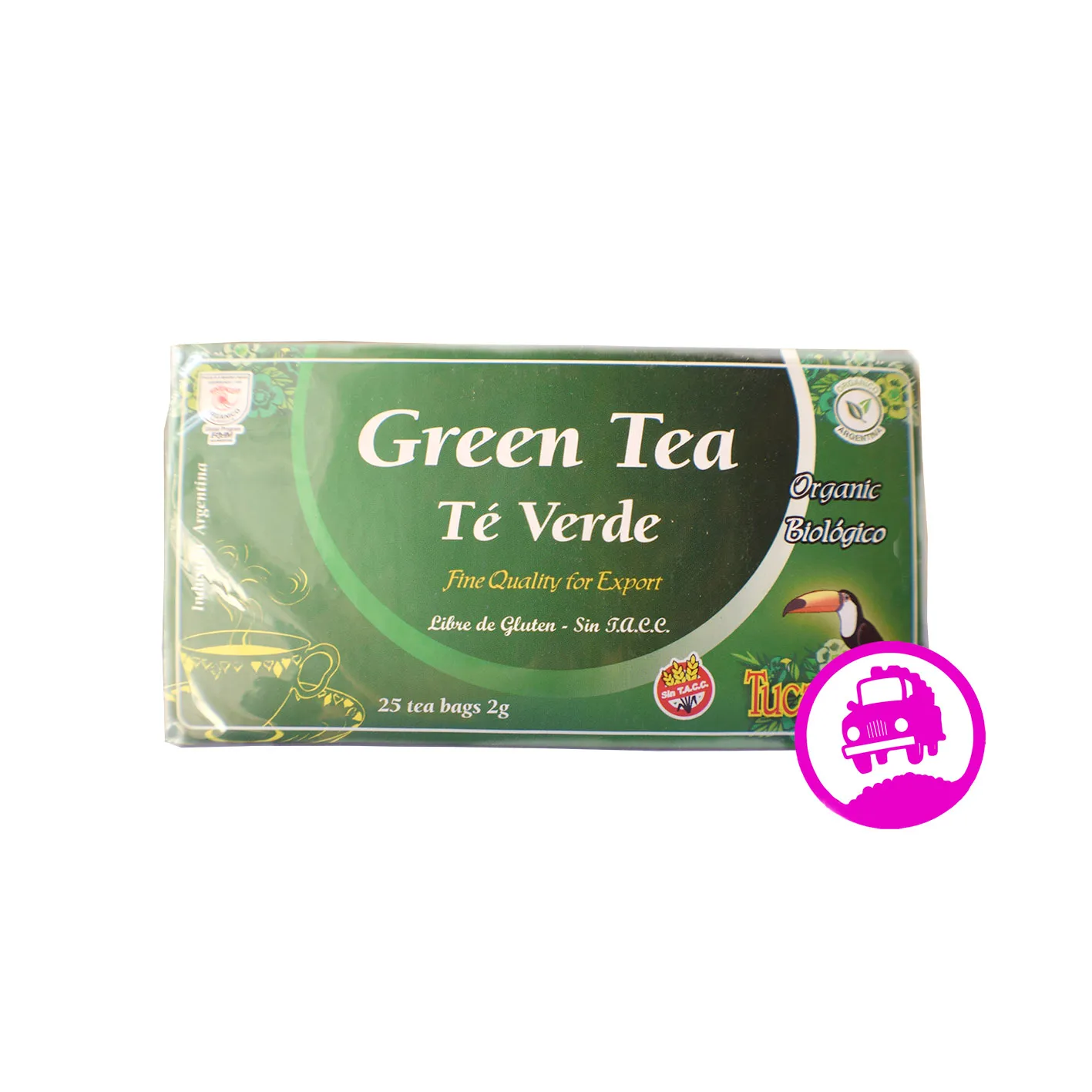 Té Verde x 25 saquitos c/ sobre (Cooperativa Ruiz de Montoya)