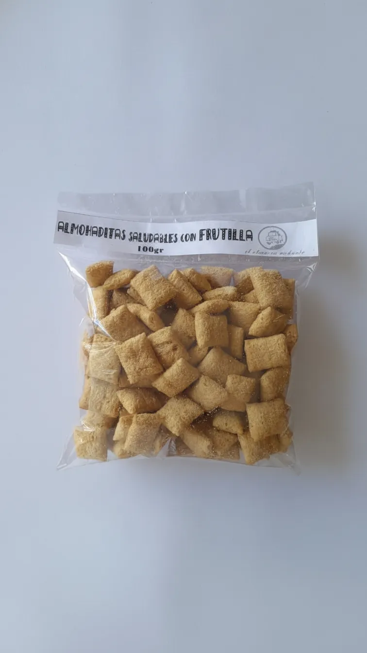 Almohaditas Saludables Con Frutilla x 100gr.