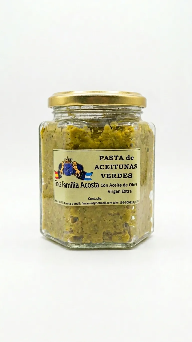 Pasta De Aceitunas Verdes x 400gr (Finca Familia Acosta)