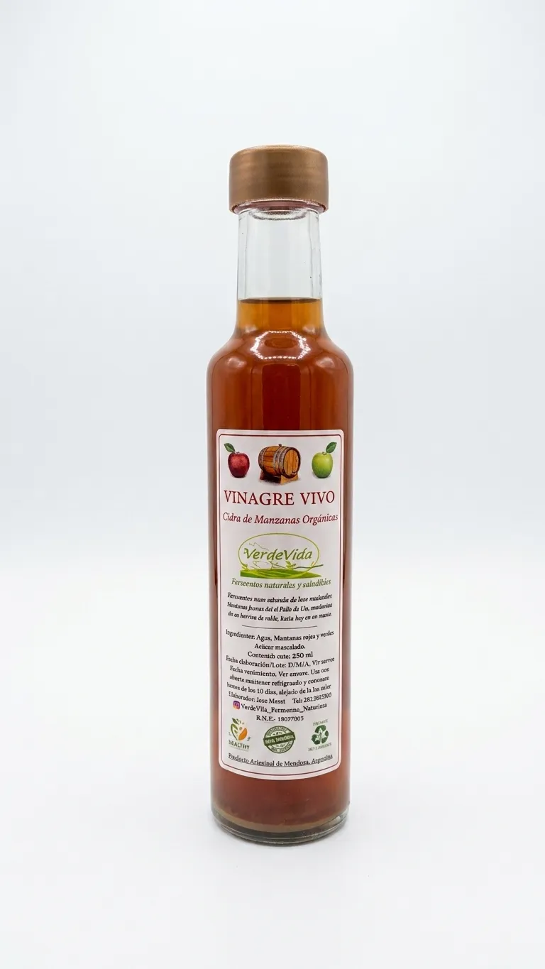 Vinagre de Manzana  x 250ml (Verde Vida)