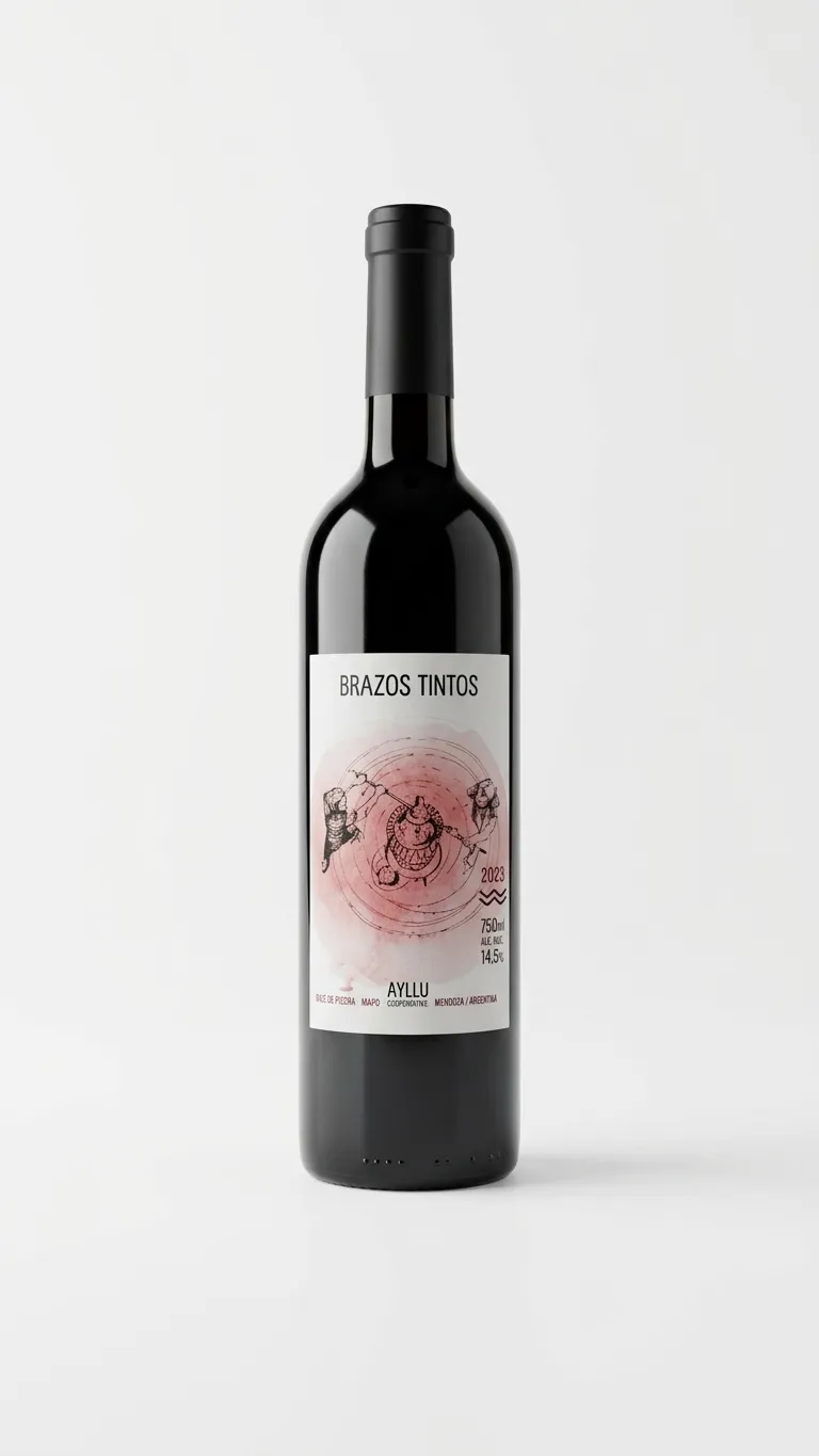 Vino tinto Merlot x 750ml. (Cooperativa Ayllú)