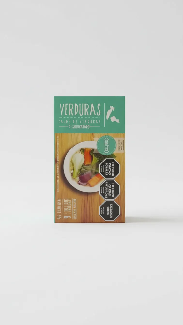 Caldo en Cubos Sabor Verdura x 12 un (Cooperativa SAFRA)