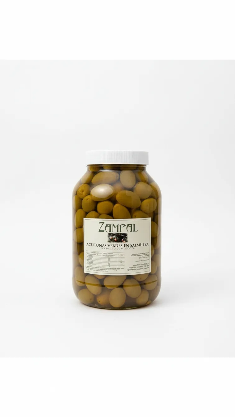 Aceitunas Verde en Salmuera 1kg (Zampal)