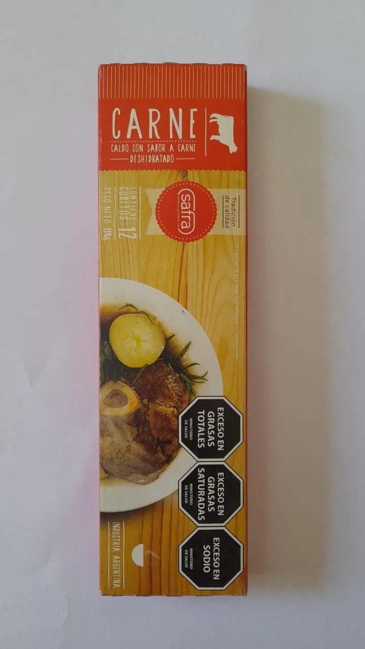 Caldo en Cubos Sabor Carne x 12 un (Cooperativa SAFRA)