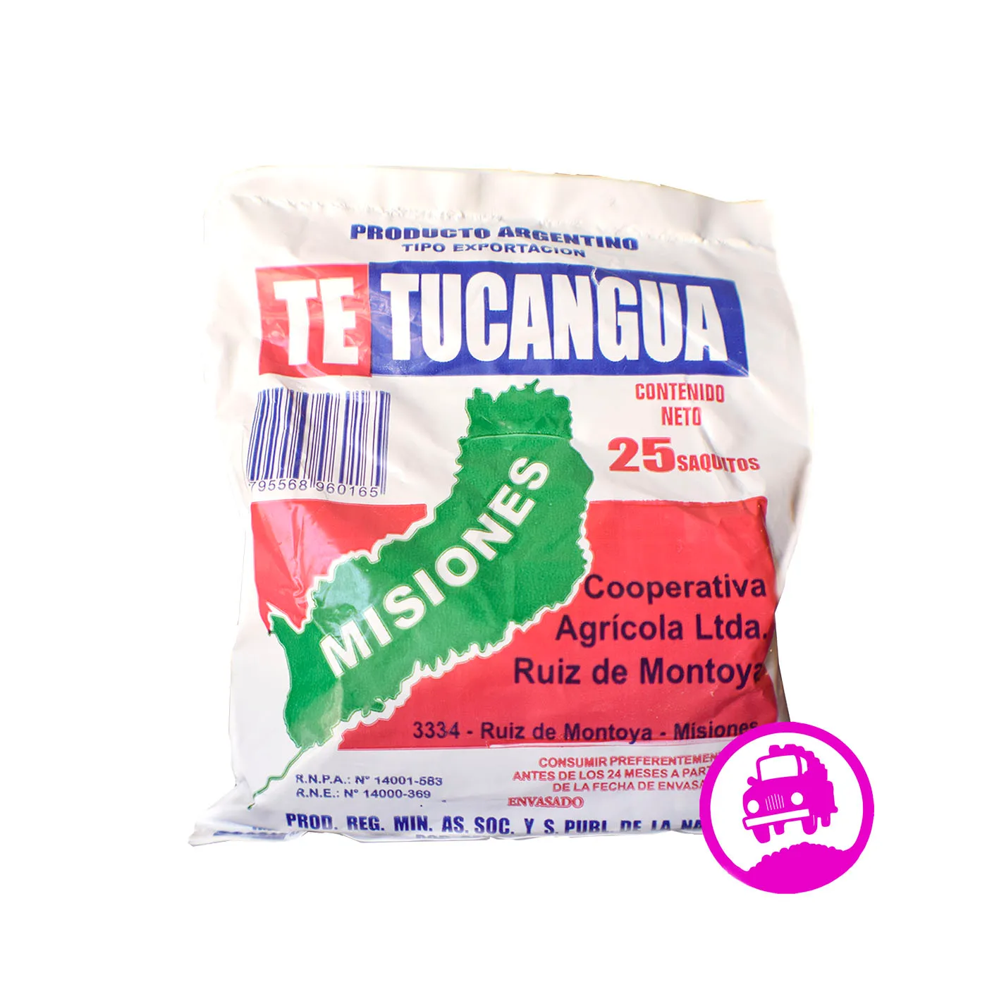 Té Negro x 25 saquitos (Cooperativa Ruiz de Montoya)